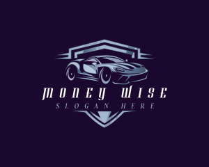 Racing Car Auto Detailing logo design