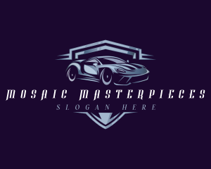 Racing Car Auto Detailing logo design