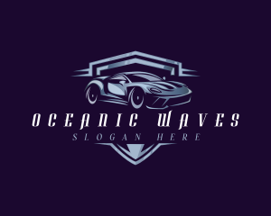 Racing Car Auto Detailing logo design