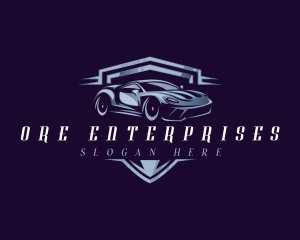 Racing Car Auto Detailing logo design