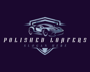 Racing Car Auto Detailing logo design