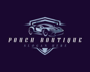 Racing Car Auto Detailing logo design