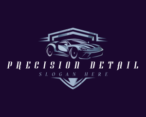 Racing Car Auto Detailing logo design