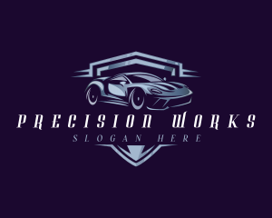 Racing Car Auto Detailing logo design