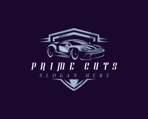 Racing Car Auto Detailing logo design