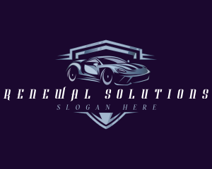 Racing Car Auto Detailing logo design