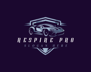 Racing Car Auto Detailing logo design