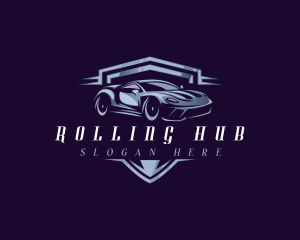 Racing Car Auto Detailing logo design