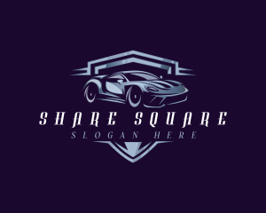 Racing Car Auto Detailing logo design