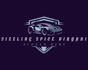 Racing Car Auto Detailing logo design