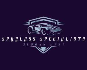 Racing Car Auto Detailing logo design