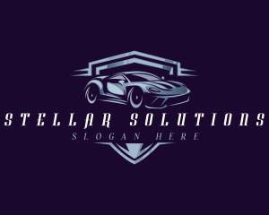 Racing Car Auto Detailing logo design