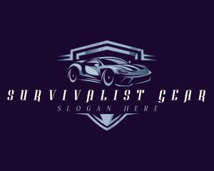 Racing Car Auto Detailing logo design