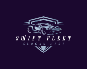 Racing Car Auto Detailing logo design