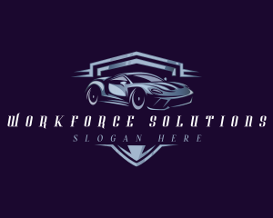 Racing Car Auto Detailing logo design