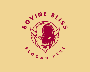 Bull Bison Animal logo design