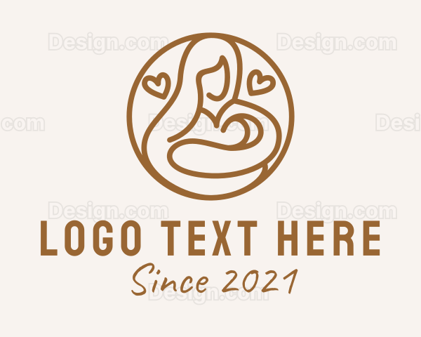 Maternity Woman Love Logo