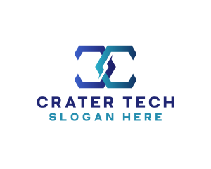 Tech Gaming Cyber logo design