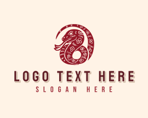 Snake Chinese Zodiac Logo