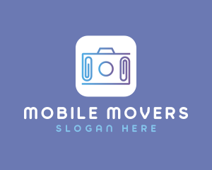 Camera Clip Mobile App logo design