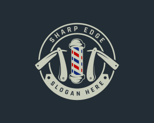 Barbershop Razor Grooming logo