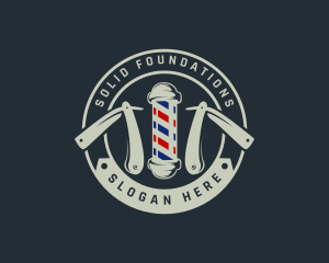 Barbershop Razor Grooming logo