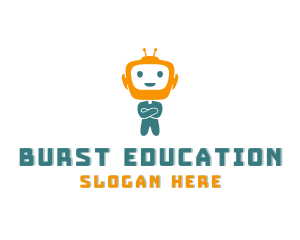 Toddler Educational Robot logo design