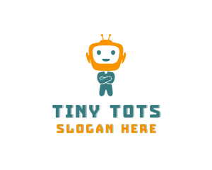 Toddler Educational Robot logo design