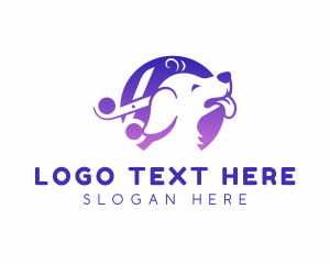 Dog Grooming Pet logo