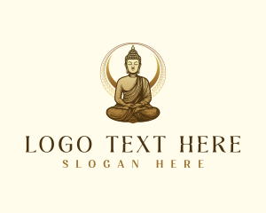 Zen Meditation Buddha logo