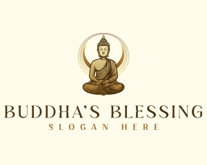 Zen Meditation Buddha logo