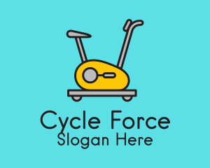 Cycling Exercise Machine logo design