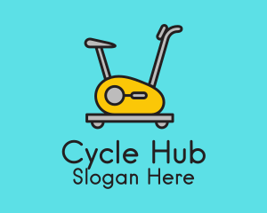 Cycling Exercise Machine logo design