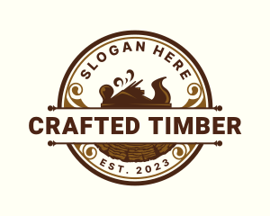 Lumberjack Woodwork Carpentry logo design