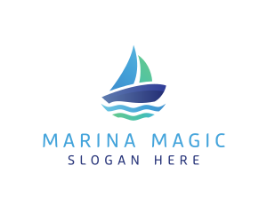 Sea Sailing Boat logo