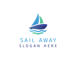 Sea Sailing Boat logo