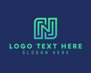 Tech Gamer Letter N   logo design
