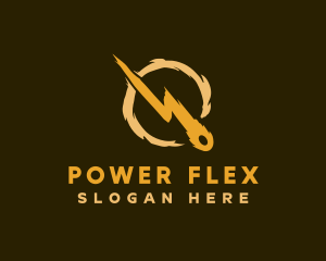 Lightning Power Meteor logo design