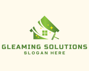 Housekeeping Wiper Cleaning logo design