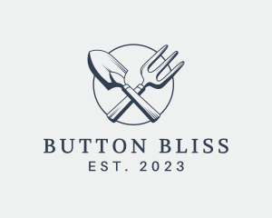 Gardening Shovel Tools logo design