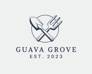 Gardening Shovel Tools logo design