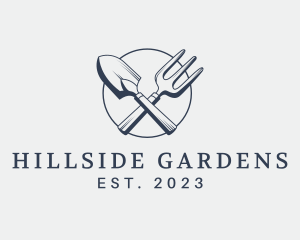 Gardening Shovel Tools logo design