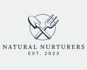 Gardening Shovel Tools logo design