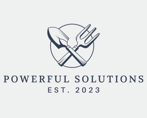 Gardening Shovel Tools logo design