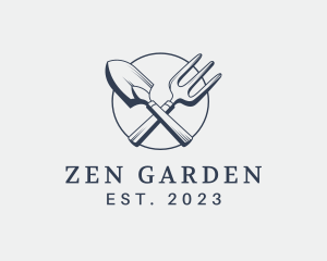 Gardening Shovel Tools logo design