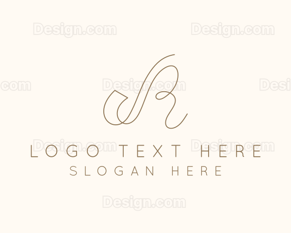 Elegant Letter R Boutique Logo