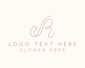 Elegant Letter R Boutique logo