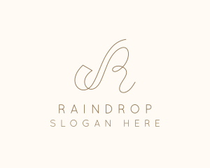 Elegant Letter R Boutique logo design