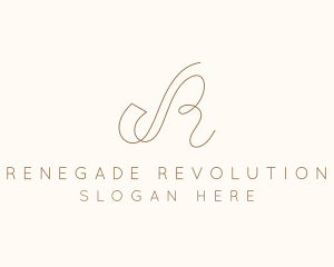 Elegant Letter R Boutique logo design