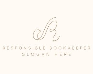 Elegant Letter R Boutique logo design